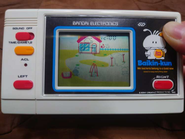 ゲームウォッチ バンダイ エレクトロニクス〈BAIKIN-KUN〉（ゲーム機本体・ゲームソフト）の商品画像 - 査定依頼日：2025年4月2日 - 最高査定価格：10,000円