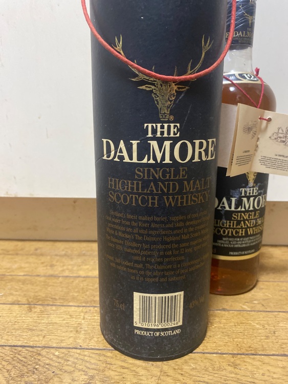 ②ダルモア12年750ml43%（お酒）の商品画像 - 査定依頼日：2025年9月25日 - 最高査定価格：12,000円