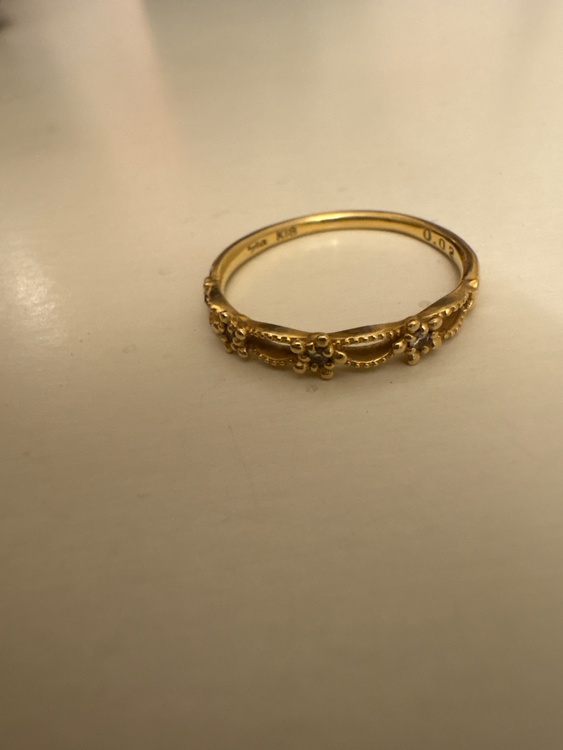 K18 リング　ダイア0.02ct（金・貴金属）の商品画像 - 査定依頼日：2026年10月6日 - 最高査定価格：68,000円