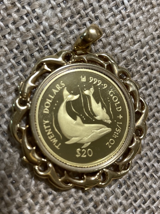 クック諸島金貨ペンダント（金・貴金属）の商品画像 - 査定依頼日：2022年4月3日 - 最高査定価格：43,000円