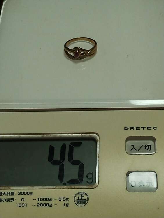 18金ルビーリング（宝石）の商品画像 - 査定依頼日：2025年4月2日 - 最高査定価格：60,000円