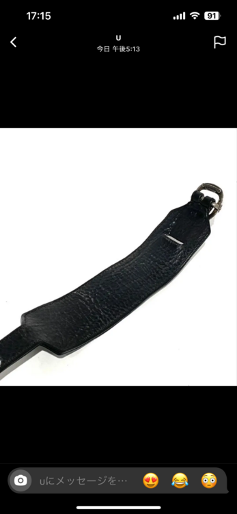 クロムハーツR&amp;R(ロックンロール）ブレスレット ブラック ヘビーレザー（古着・ファッション）の商品画像 - 査定依頼日：2025年12月12日 - 最高査定価格：56,000円