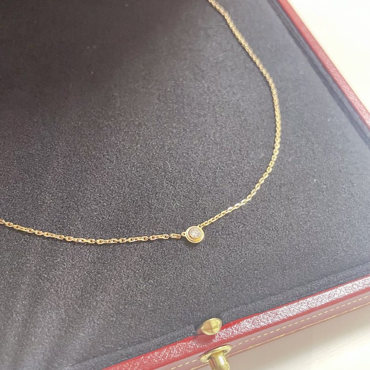 カルティエ ダムール ネックレス、XS  ピンクゴールド、ダイヤモンド（宝石）の商品画像 - 査定依頼日：2023年7月6日 - 最高査定価格：190,000円