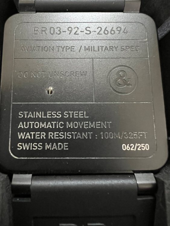 ベル&amp;ロス その他 BR0392DESERT-CA/sc（高級時計）の商品画像 - 査定依頼日：2025年12月8日 - 最高査定価格：250,000円