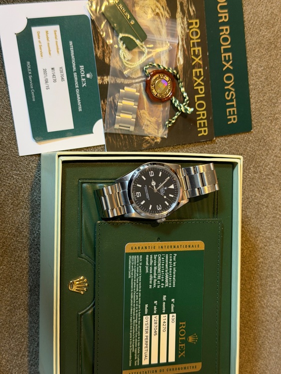 ロレックス エクスプローラー 11427（高級時計）の商品画像 - 査定依頼日：2025年11月8日 - 最高査定価格：955,000円