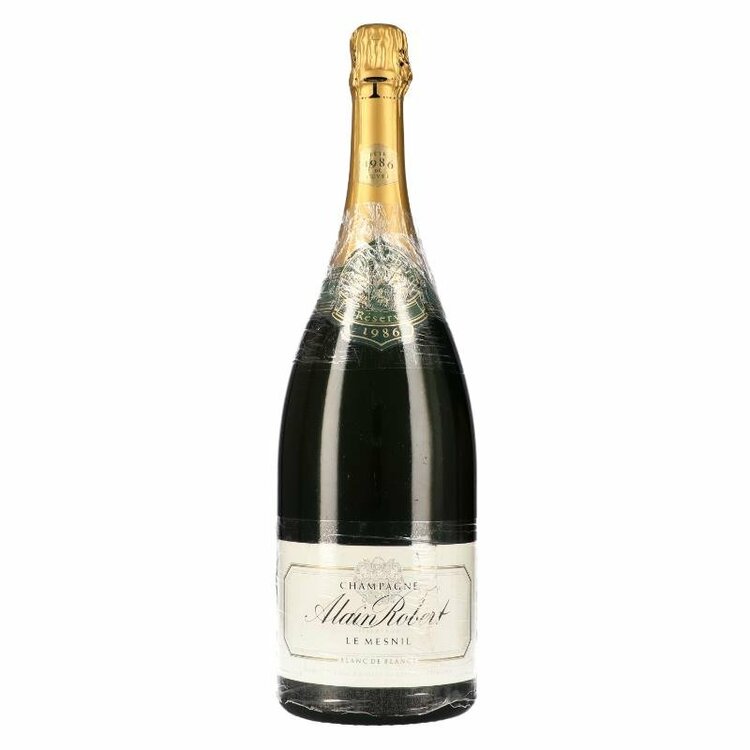 【1500ml】1986アラン・ロベール・ル・メニル・レゼルヴ・ブラン・ド・ブラン（お酒）の商品画像 - 査定依頼日：2026年9月8日 - 最高査定価格：220,000円