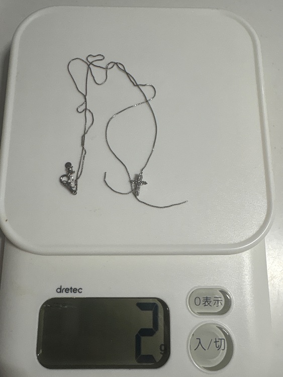 プラチナダイヤモンドネックレス（金・貴金属）の商品画像 - 査定依頼日：2025年11月15日 - 最高査定価格：15,000円