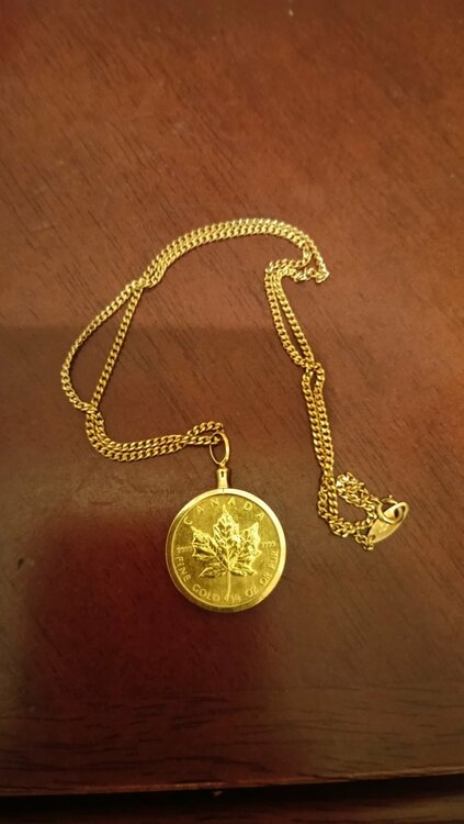 カナダコインネックレス（金・貴金属）の商品画像 - 査定依頼日：2026年3月2日 - 最高査定価格：1,000,000円