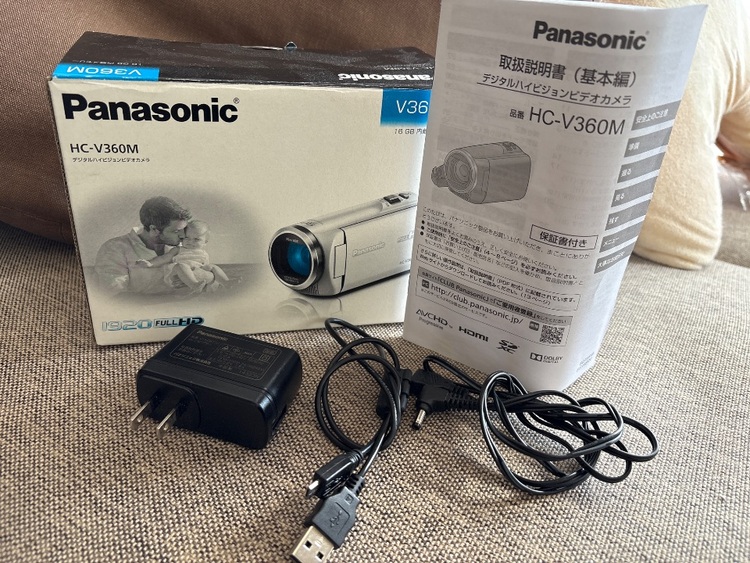 Panasonic HC-V360Mデジタルハイビジョンビデオカメラ（カメラ）の商品画像 - 査定依頼日：2026年3月26日 - 最高査定価格：7,000円