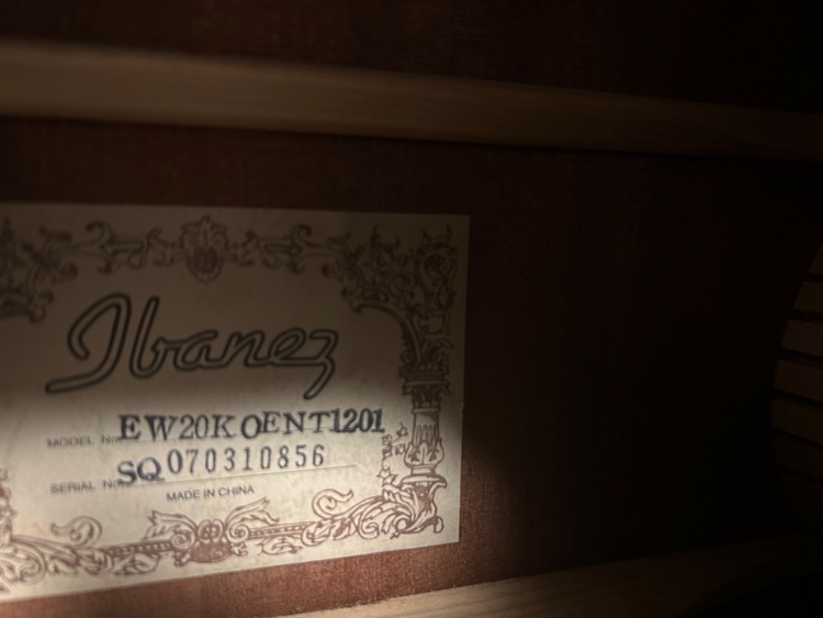 Ibanez ew20koent120（ピアノ・楽器・PA機材）の商品画像 - 査定依頼日：2025年12月10日 - 最高査定価格：22,000円