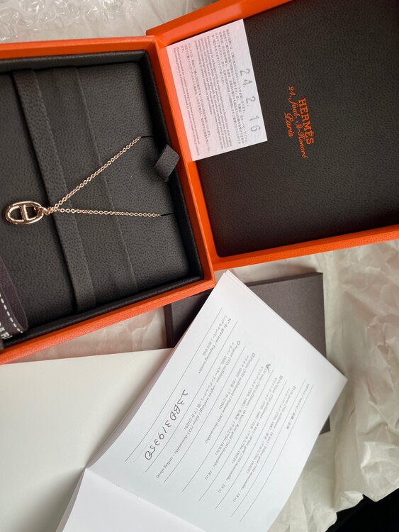 エルメス　シェーヌ・ダンクル ファランドールPM　ピンクゴールド（金・貴金属）の商品画像 - 査定依頼日：2024年4月8日 - 最高査定価格：150,000円