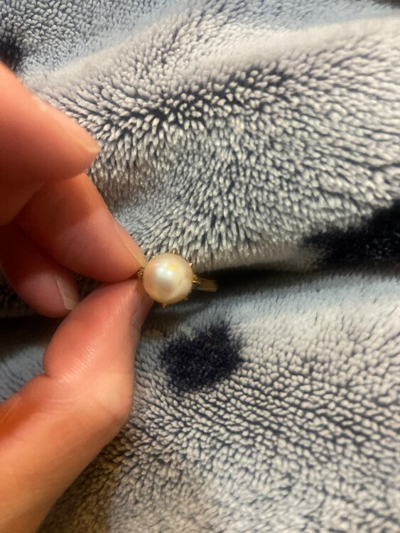 18金パール指輪（金・貴金属）の商品画像 - 査定依頼日：2025年1月24日 - 最高査定価格：50,000円