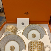 エルメス新品《モザイク24》ティーカップ＆ソーサー　２客セット（食器）の商品画像 - 新品 - 査定完了日：2025.08.27 - 最高査定価格：40,000円