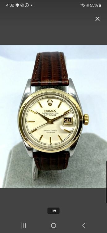 ROLEX ロレックス デイトジャスト 6305 1954年 腕時計 自動巻き（高級時計）の商品画像 - 査定依頼日：2025年6月14日 - 最高査定価格：550,000円