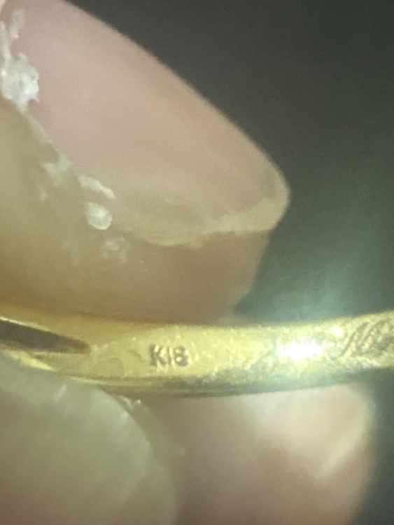 k18 ハーフエタニィティダイヤリング　0.15ct（金・貴金属）の商品画像 - 査定依頼日：2026年2月25日 - 最高査定価格：65,000円