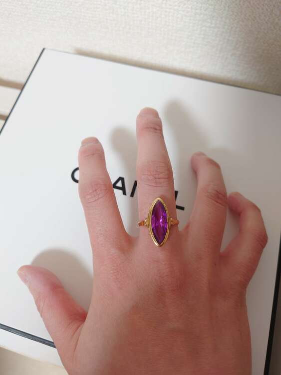 K18指輪（宝石）の商品画像 - 査定依頼日：2024年6月5日 - 最高査定価格：20,000円