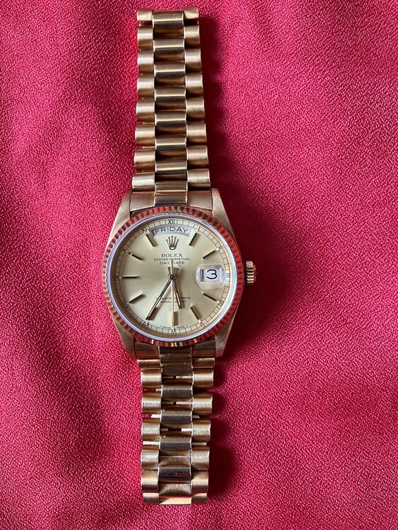 ロレックス デイデイト 1823（高級時計）の商品画像 - 査定依頼日：2025年1月22日 - 最高査定価格：2,450,000円