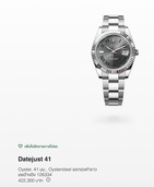 デイトジャスト41 スレートローマ　ステンレス