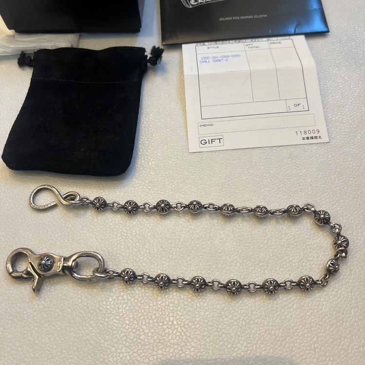 クロムハーツ　1ボール　ウォレットチェーン（古着・ファッション）の商品画像 - 査定依頼日：2026年1月10日 - 最高査定価格：567,000円