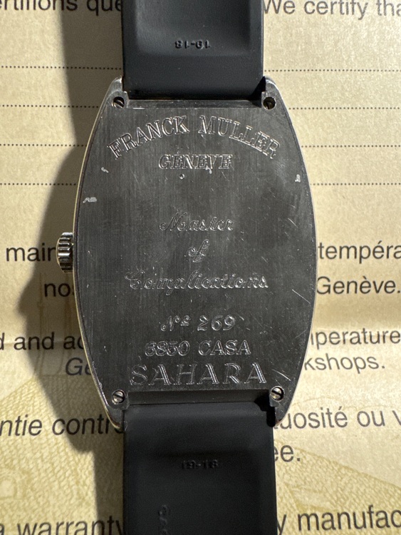 フランクミュラー カサブランカ 6850cas（高級時計）の商品画像 - 査定依頼日：2025年9月1日 - 最高査定価格：315,000円