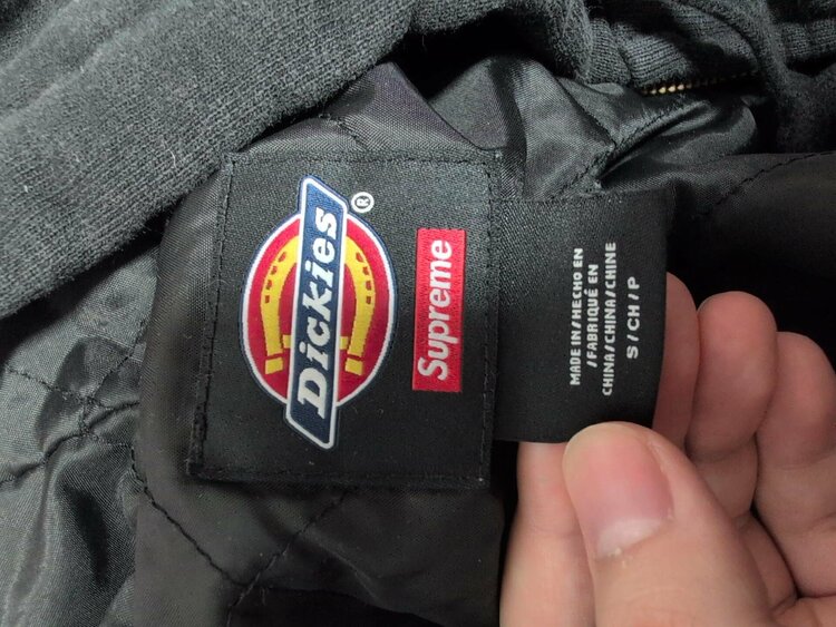 Supreme x Dickies Quilted Lined Zip Up H（古着・ファッション）の商品画像 - 査定依頼日：2026年10月1日 - 最高査定価格：9,000円