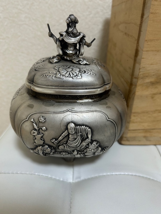 津雪の銀900 1414gの香炉（美術品・骨董品）の商品画像 - 査定依頼日：2026年7月27日 - 最高査定価格：270,000円