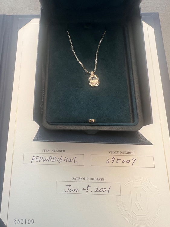 ハリーウィンストン　ロゴネックレス（金・貴金属）の商品画像 - 査定依頼日：2025年12月17日 - 最高査定価格：350,000円