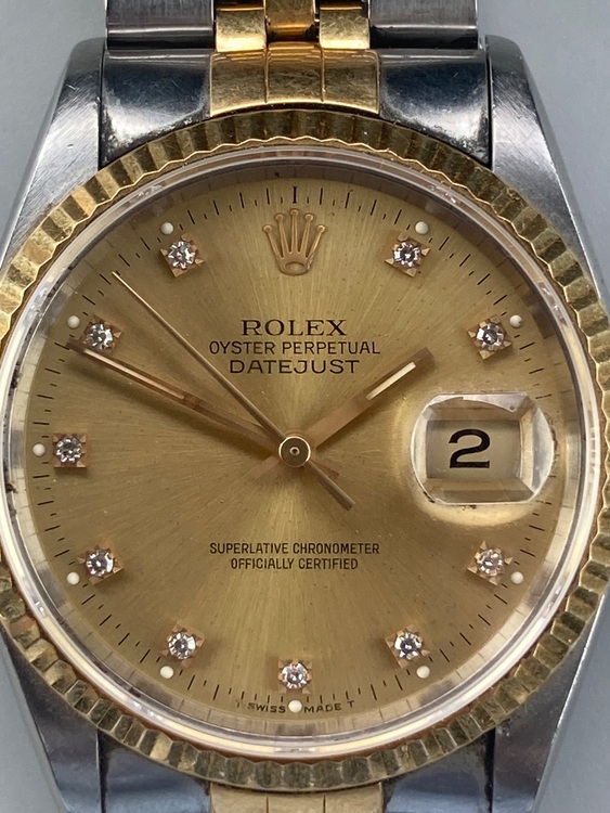ロレックス デイトジャスト 16233G（高級時計）の商品画像 - 査定依頼日：2025年6月18日 - 最高査定価格：830,000円