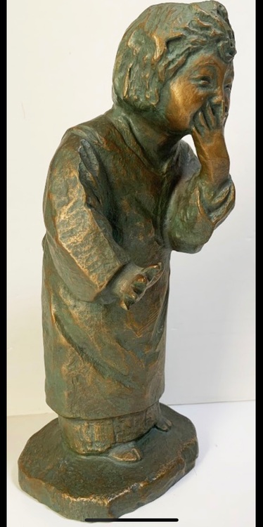 真作 北村西望 1967年作 笑う少女 ブロンズ像（美術品・骨董品）の商品画像 - 査定依頼日：2025年6月3日 - 最高査定価格：3,000円