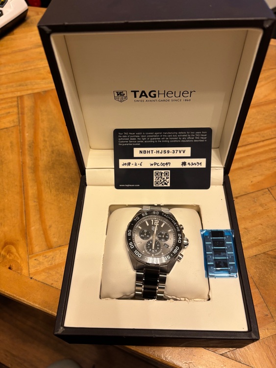 タグホイヤー フォーミュラ （高級時計）の商品画像 - 査定依頼日：2025年11月1日 - 最高査定価格：280,000円