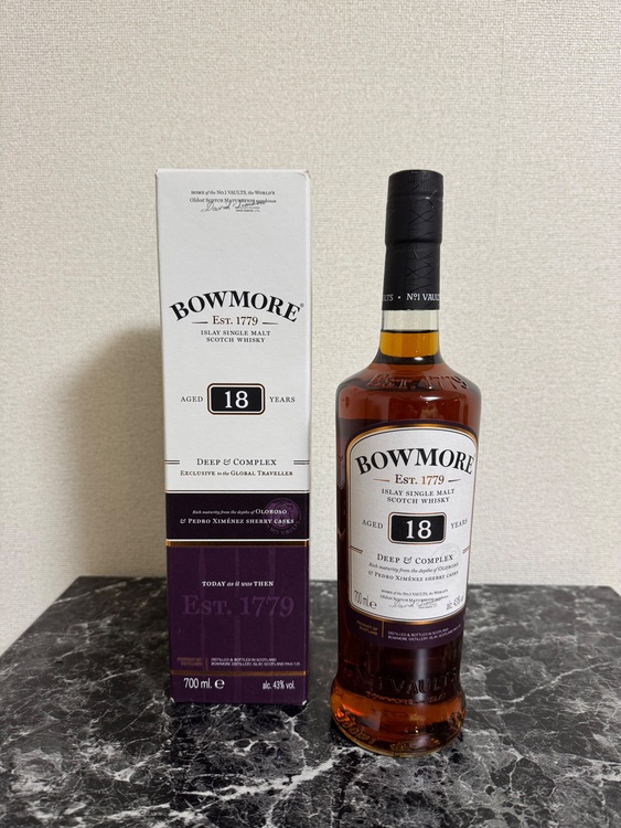 ボウモア 18年（お酒）の商品画像 - 査定依頼日：2025年11月2日 - 最高査定価格：10,000円