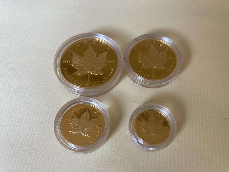 メイプルリーフ金貨（プルーフ仕上げ）10周年記念セット1989年発行（金・貴金属）の商品画像 - 査定依頼日：2025年3月27日 - 最高査定価格：900,000円