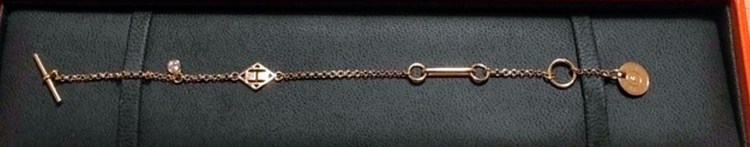 HERMES ガンバード ダイヤモンド ブレスレット K18PG（金・貴金属）の商品画像 - 査定依頼日：2023年12月6日 - 最高査定価格：150,000円