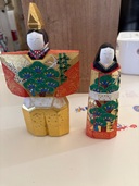 川口神泉作一刀彫り雛人形女雛男雛（美術品・骨董品）の商品画像 - 査定依頼日：2025年9月24日 - 最高査定価格：5,000円