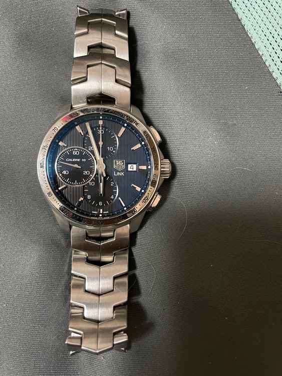 タグホイヤー リンク キャリパー16 クロノグラフ（高級時計）の商品画像 - 査定依頼日：2023年1月4日 - 最高査定価格：100,000円