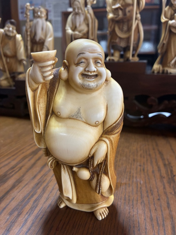 象牙の七福神（美術品・骨董品）の商品画像 - 査定依頼日：2026年8月17日 - 最高査定価格：20,000円