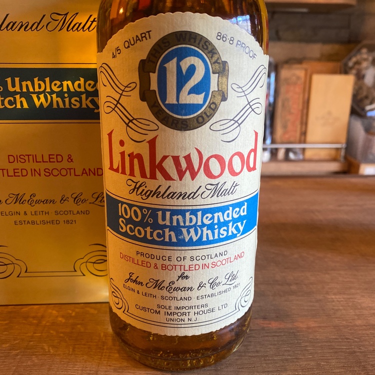 リンクウッド12年　80年代（お酒）の商品画像 - 査定依頼日：2026年4月5日 - 最高査定価格：57,000円