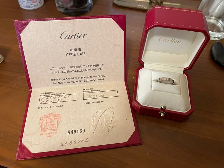 CARTIER ラブリング　WG（金・貴金属）の商品画像 - 査定依頼日：2024年12月1日 - 最高査定価格：70,000円