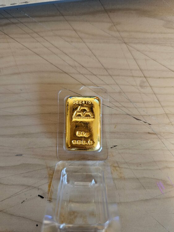 日本マテリアル 金 50g 999.9（金・貴金属）の商品画像 - 査定依頼日：2026年6月27日 - 最高査定価格：580,000円