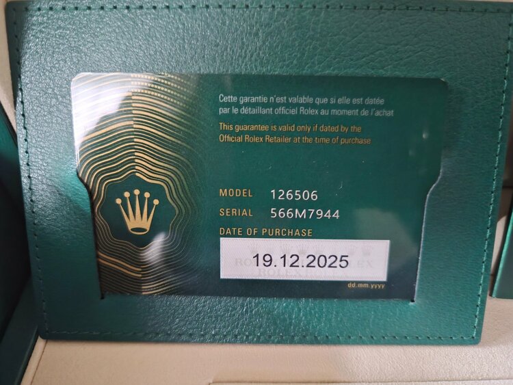 126506（高級時計）の商品画像 - 査定依頼日：2026年1月19日 - 最高査定価格：20,500,000円