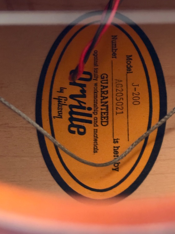 Orville by Gibson J-200（ピアノ・楽器・PA機材）の商品画像 - 査定依頼日：2026年4月22日 - 最高査定価格：110,000円