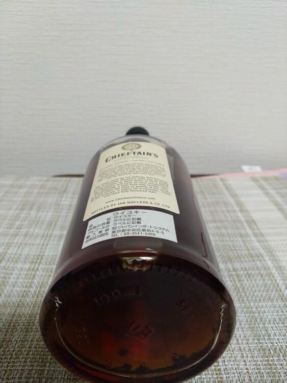 チーフタンズ　22年（お酒）の商品画像 - 査定依頼日：2025年7月27日 - 最高査定価格：1,112,000円