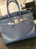 バーキン30 オーストリッチ ブルー系（ブランドバッグ）の商品画像 - 査定依頼日：2025年8月30日 - 最高査定価格：1,900,000円