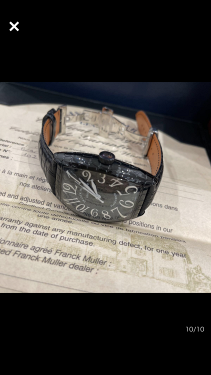 フランクミュラー FRANCK MULLER 8880SCBLKCRO トノー（高級時計）の商品画像 - 査定依頼日：2026年1月5日 - 最高査定価格：410,000円