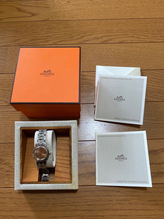HERMESクリッパー　ピンク（高級時計）の商品画像 - 査定依頼日：2025年9月14日 - 最高査定価格：25,000円