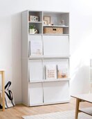 ディスプレイ収納ラック フラップ扉付き スッキリ収納 2個組（家具・寝具）の商品画像 - 査定依頼日：2024年12月9日 - 最高査定価格：3,000円
