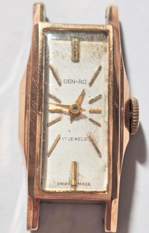 DEN-RO 手巻き腕時計17石 18K-750金無垢ケース稼働品（高級時計）の商品画像 - 査定依頼日：2026年4月24日 - 最高査定価格：100,000円