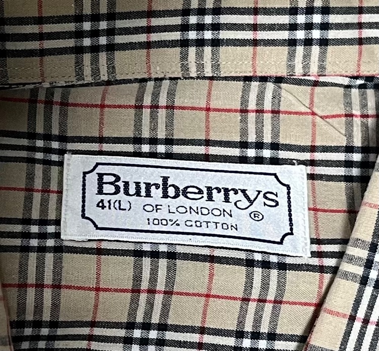 Burberrys チェック柄 Lサイズ半袖シャツ（古着・ファッション）の商品画像 - 査定依頼日：2025年11月17日 - 最高査定価格：500円