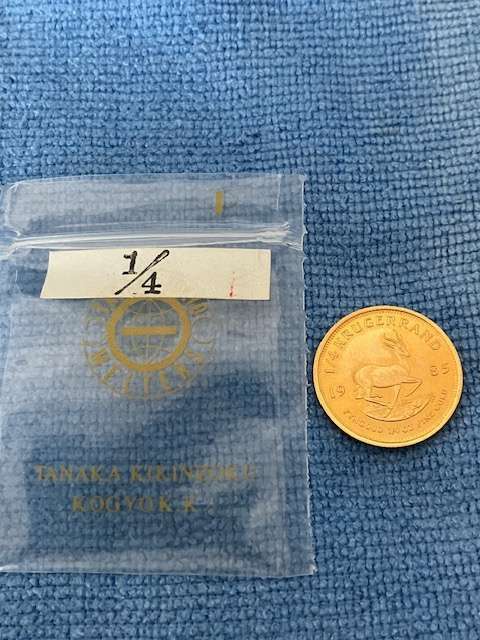 クルーガーランド金貨4/1オンス（金・貴金属）の商品画像 - 査定依頼日：2025年3月25日 - 最高査定価格：117,000円