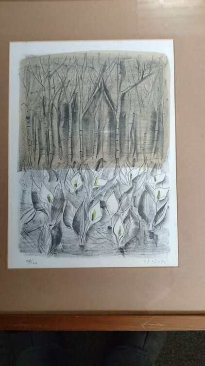 香月泰男（美術品・骨董品）の商品画像 - 査定依頼日：2026年2月18日 - 最高査定価格：7,000円